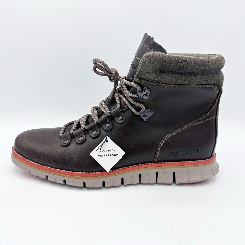 Cole Haan Men's ZeroGrand Waterproof Hiker Boot Style C38228 Brown Size 8.5